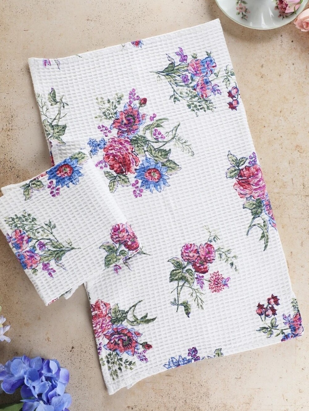 New! April Cornell Tea Towel Set Of 2